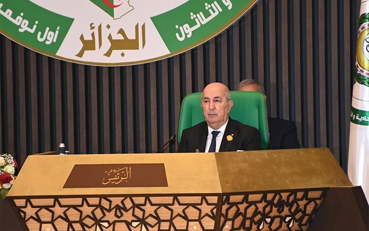 الرئيس الجزائري يغيب عن القمة العربية teboune 1 750x470